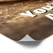 Poster Tortue bébé équitation de l'escargot (Coin)