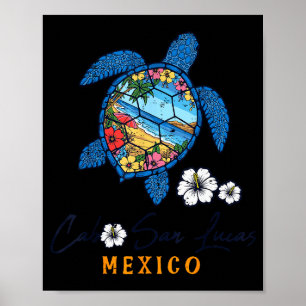 Poster Tortue Cabo San Lucas Mexique Vacances Été Hommes