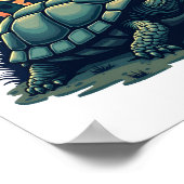 Poster Tortue Coquille de Cris (Coin)