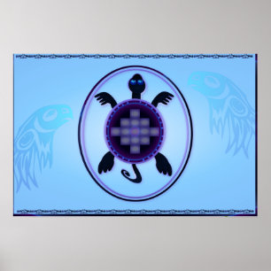 Poster Tortue courageuse Yardsign