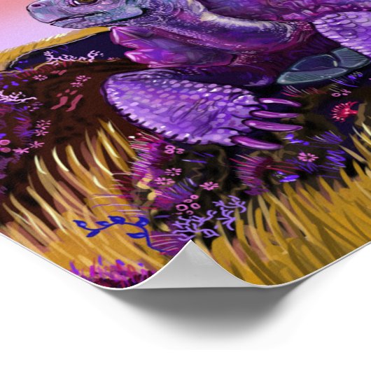 Poster Tortue cristallisée (Coin)