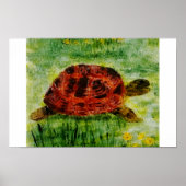 Poster Tortue d'art animal reptile (Devant)