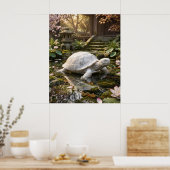 Poster Tortue de marbre Calme côtier (Cuisine)