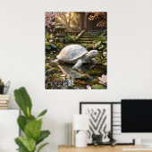 Poster Tortue de marbre Calme côtier (Bureau à domicile)