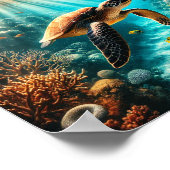 Poster Tortue de mer (Coin)