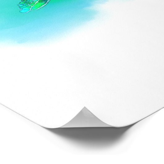 Poster Tortue de mer (Coin)