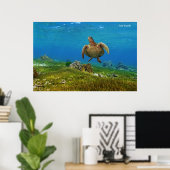 Poster Tortue de mer (Bureau à domicile)