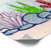 Poster tortue de mer (Coin)