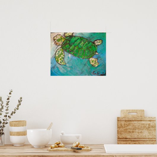 Poster Tortue de mer (Cuisine)