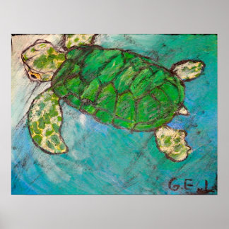 Poster Tortue de mer
