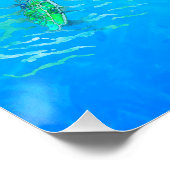 Poster Tortue de mer (Coin)