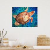 Poster "Tortue de mer" (Cuisine)