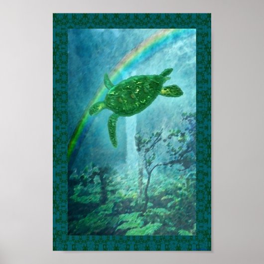 Poster Tortue de mer (Devant)