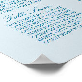 Poster Tortue de mer, carte de sièges de plage bleu marin (Coin)