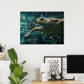 Poster Tortue de mer de Logger Head (Bureau à domicile)