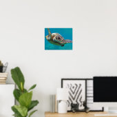 Poster Tortue de mer des îles Hawaï (Bureau à domicile)