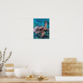 Poster Tortue de mer d'Hawaii (Cuisine)