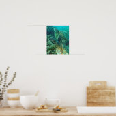 Poster Tortue de mer d'Hawaii (Cuisine)