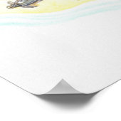 Poster Tortue de mer et bébés (Coin)