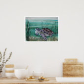 Poster Tortue de mer Hawksbill (Cuisine)