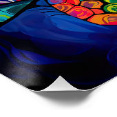 Poster Tortue de mer Jour des terres Abstrait Ocean Beach (Coin)