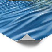 Poster Tortue de mer Stylisée Basking (Coin)