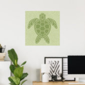 Poster Tortue de mer verte (Bureau à domicile)