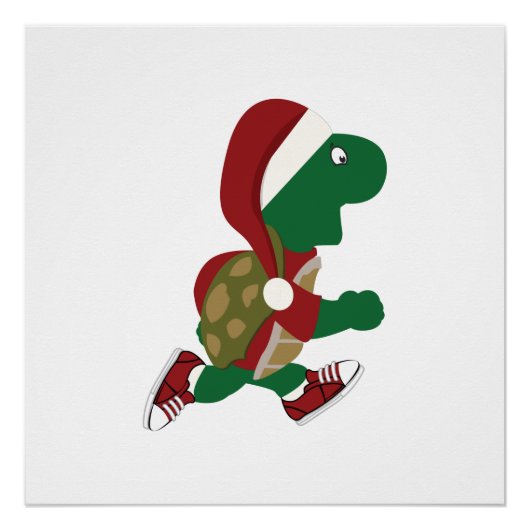 Poster Tortue de Noël (Devant)