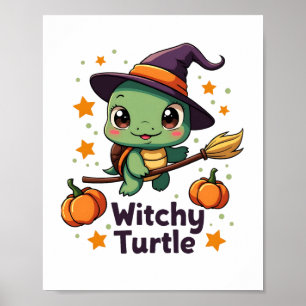 Poster Tortue de sorcière de coquille