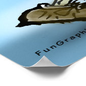 Poster Tortue et lièvre (Coin)