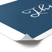 Poster Tortue géométrique moderne Personnalisée (Coin)