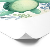 Poster Tortue Heureuse (Coin)