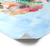 Poster Tortue mignonne (Coin)