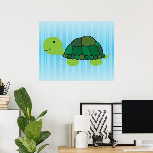 Poster Tortue mûre (Bureau à domicile)