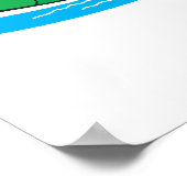 Poster tortue nageuse (Coin)