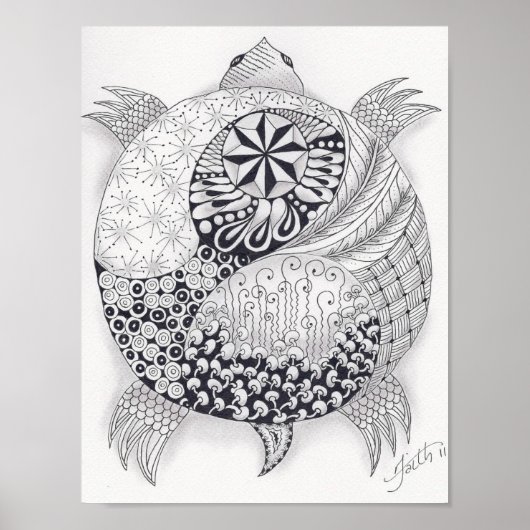 Poster Tortue pleine taille (Devant)