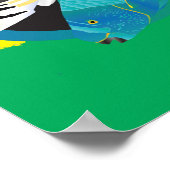 Poster Tortue Réggae Hawaii Hawaii (Coin)