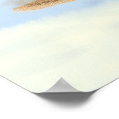 Poster Tortue sous l'eau. (Coin)