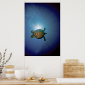 Poster Tortue sous-marine| Mer d'Andaman, Thaïlande (Cuisine)