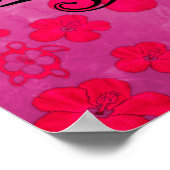 Poster Tortue tribale noire (Coin)