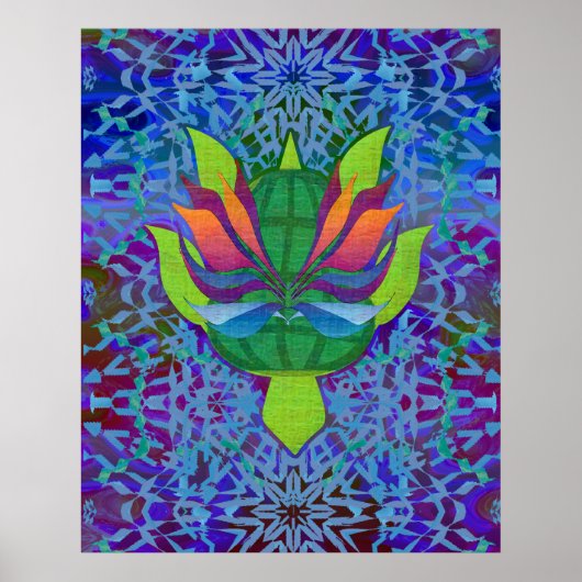 Poster Tortue volante (Devant)