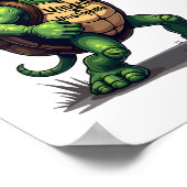 Poster Tortue Zombie (Coin)