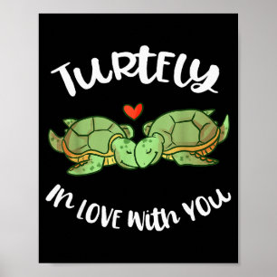 Poster Tortuelement Amoureux De Toi Pun De La Saint-Valen