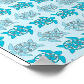Poster Tortues bleues nager Thunder_Cove (Coin)