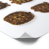 Poster Tortues de bébé disposées en rangs (Coin)
