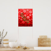 Poster Tortues de Noël Honu (Cuisine)