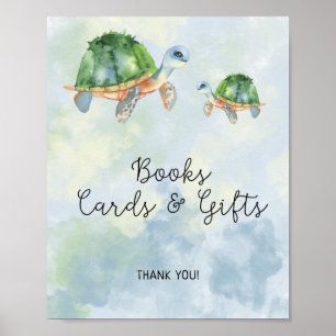 Poster Tortues marines - Cartes de livres et cadeaux