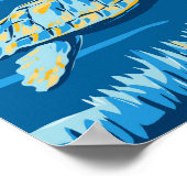 Poster Tortugas Sec Parc National Turtle Vintage (Coin)