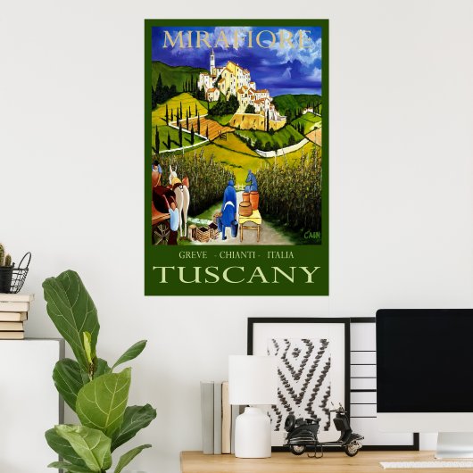 POSTER TOSCANE (Bureau à domicile)