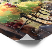 Poster Toscane Aquarelle Art (Coin)